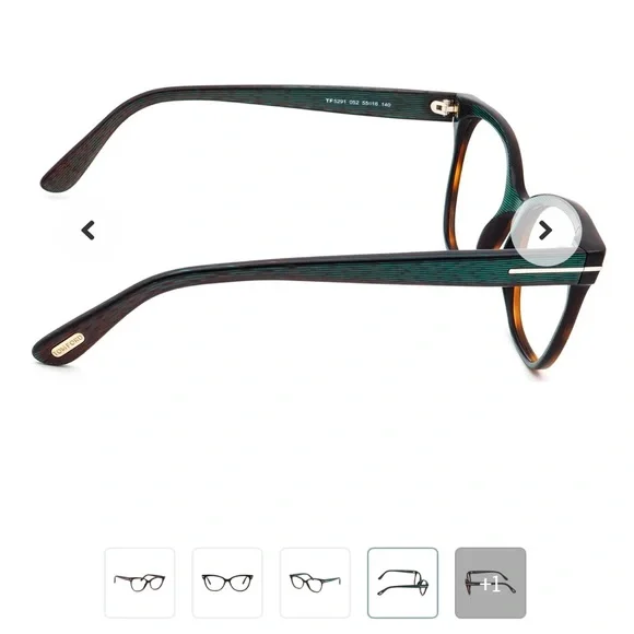 Tom Ford Women's Dark Havana Iridescent Glasses - Picture 15 of 15